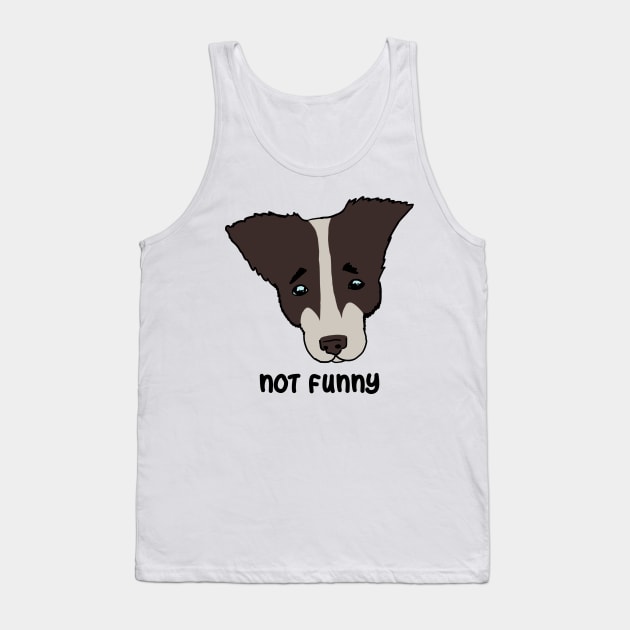 not funny. sad dog Tank Top by Karl_The_Faun